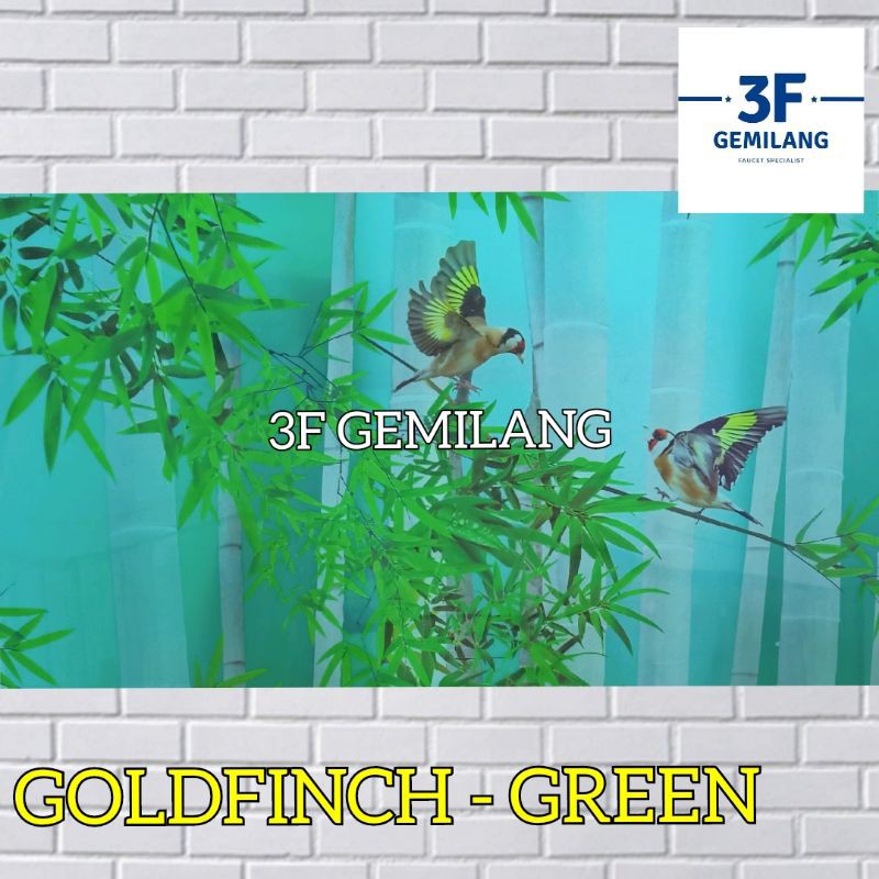 Fiber Plastik Penutup Pagar 60 Polos Motif GOLDFINCH Meteran