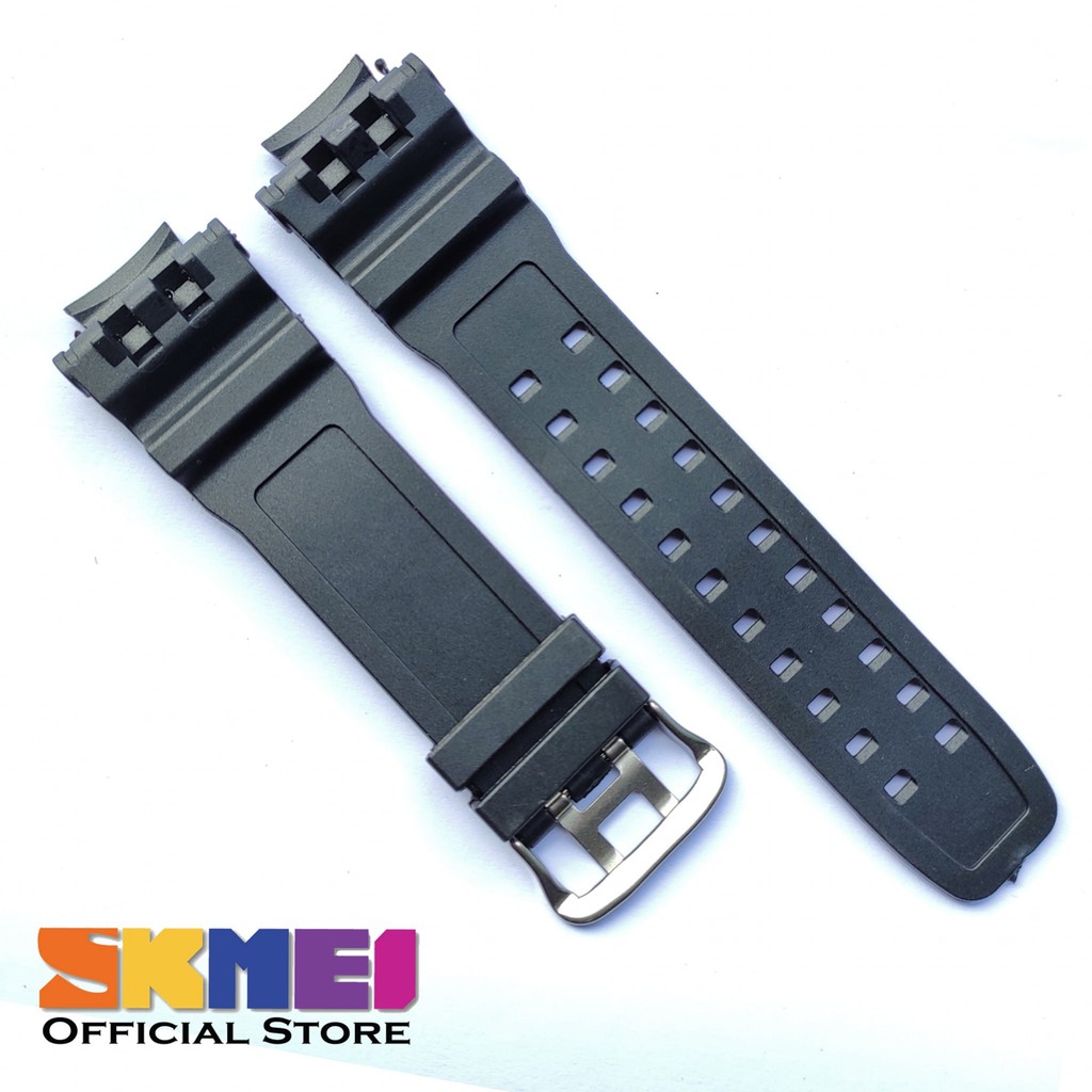 Strap tali jam tangan Skmei 0990 SKMEI AD 0990 Hitam tali skmei.