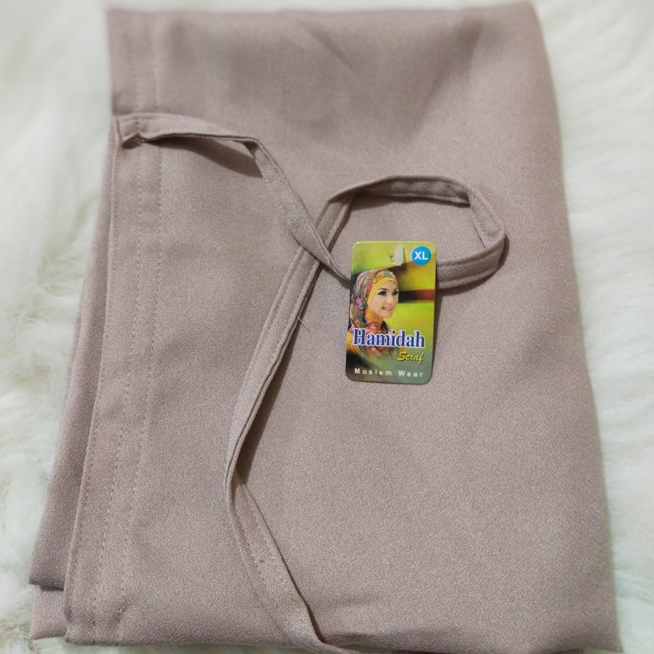 KERUDUNG BERGO MARYAM JUMBO XL MOSCREPE HIJAB BERGO MARYAM JUMBO MOSCREPE-KHAKI
