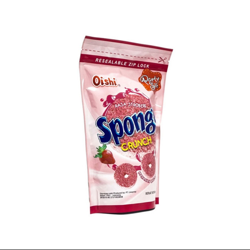 

Oishi Sponge Crunch Rasa Stroberi 110 Gram