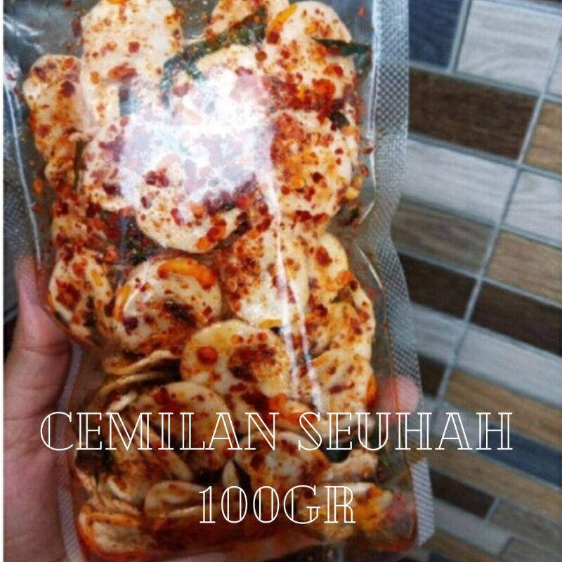 seblak kerupuk pedas daun jeruk isi 100 gram