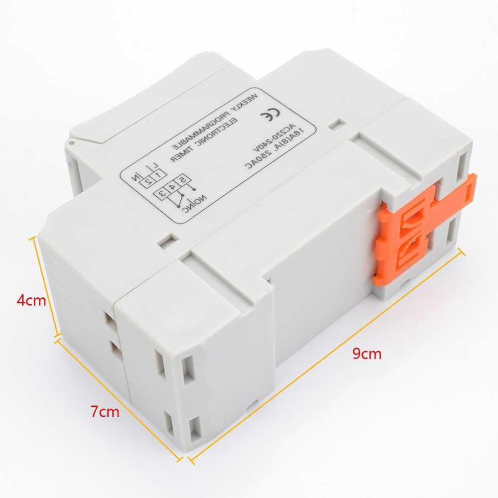 Taffware Timer Programmable Time Switch Relay 16A 220V 2000W - THC15A