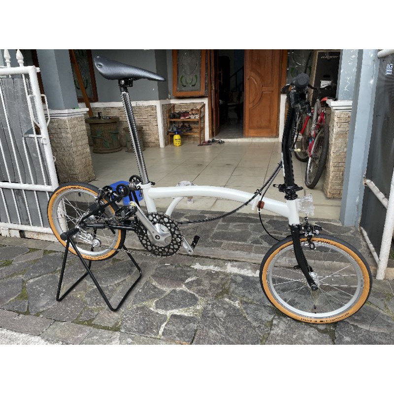 Sepeda Lipat 3 Sixty white, folding bike 3sixty