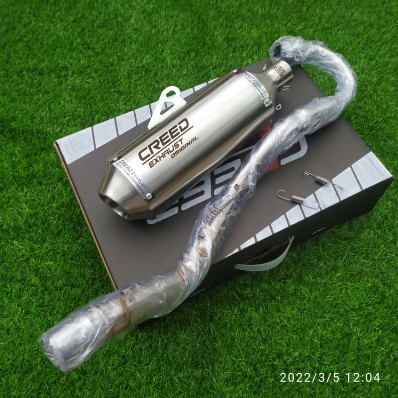 Creed Exhaust pipe Motorcycle pure stainless for Crf150 Crf 230 Klx 150 Xr150 Xr200 wr155 canister +