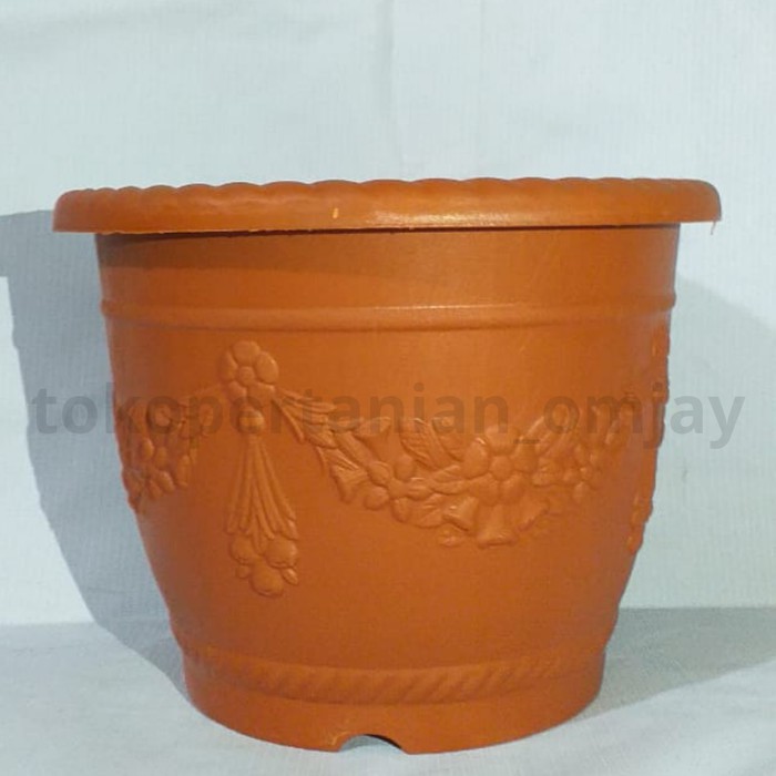 Unik pot tanaman shallom 20cm pot bunga plastik Diskon