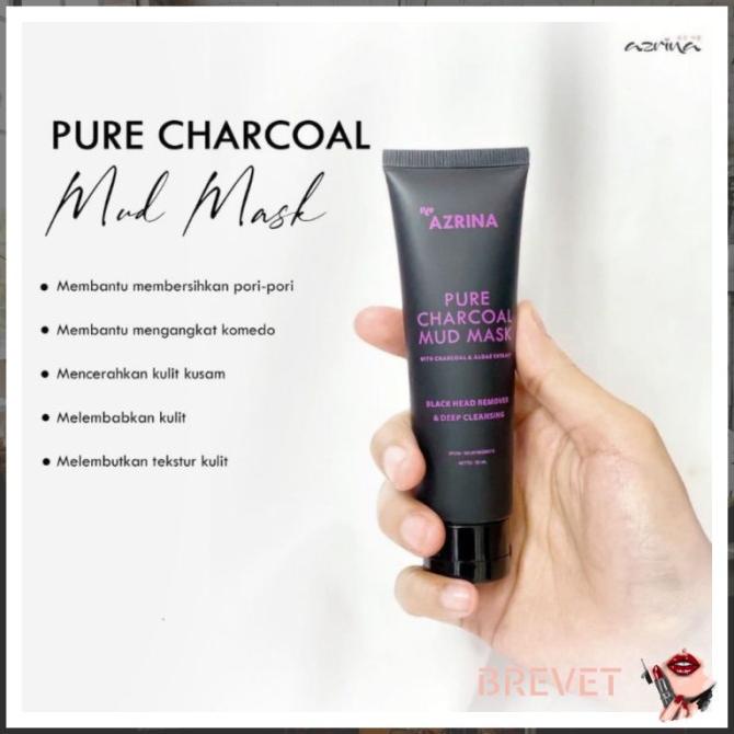 AZRINA PURE CHARCOAL MUD MASK MASKER AZRINA ACNE PURIFYING CLAY MASK A