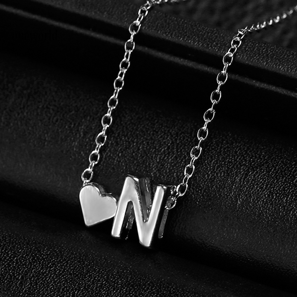 |Onwo Dress Mini Lengan Pendek Untuk Wanita| Kalung Liontin Bentuk Huruf Bahan Alloy Stainless Untuk Unisex