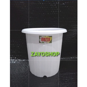Pot Mozia 15 Putih - Pot Putih - Pot 15 - Pot Tinggi