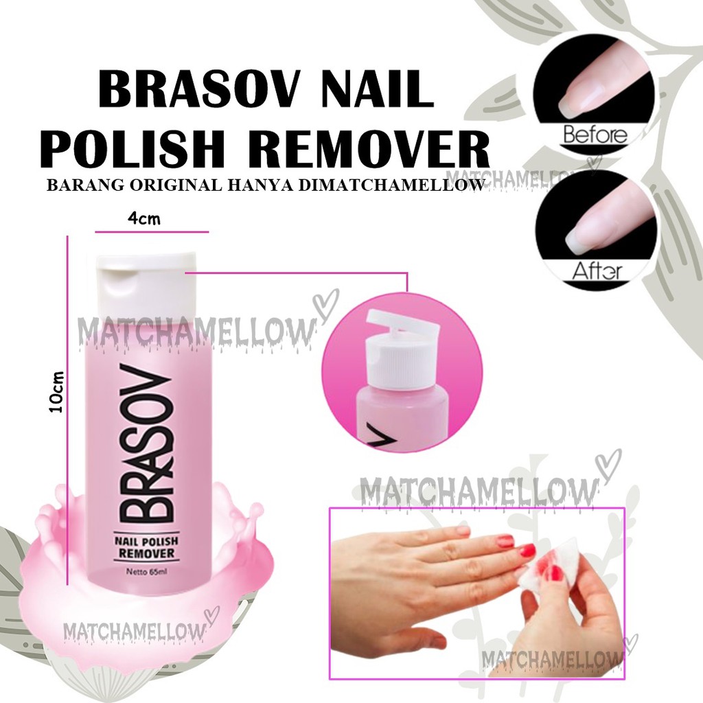 ❄️MATCHA❄️ BRASOV NAIL POLISH REMOVER BPOM - PEMBERSIH CAT KUKU / PENGHAPUS KUTEK ORIGINAL BPOM