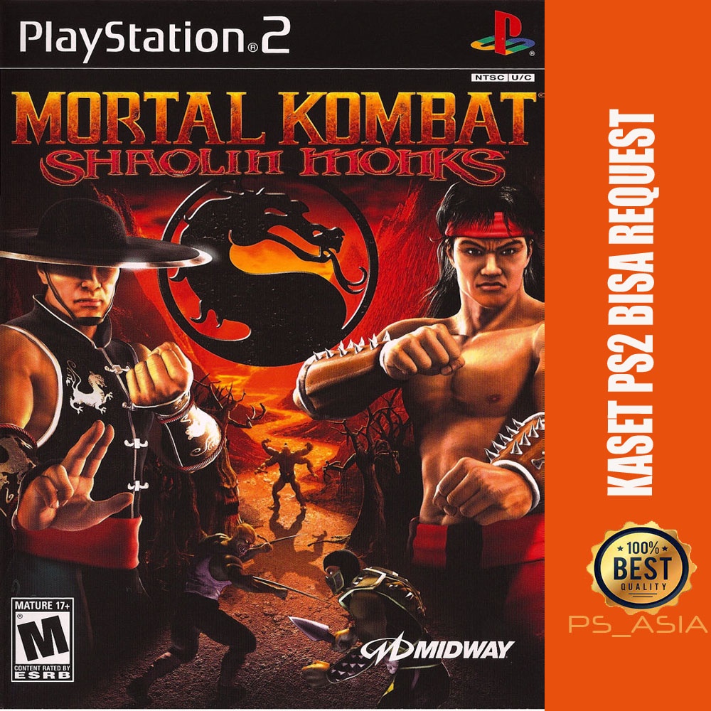 Kaset PS 2 Mortal Kombat Shaolin Monks