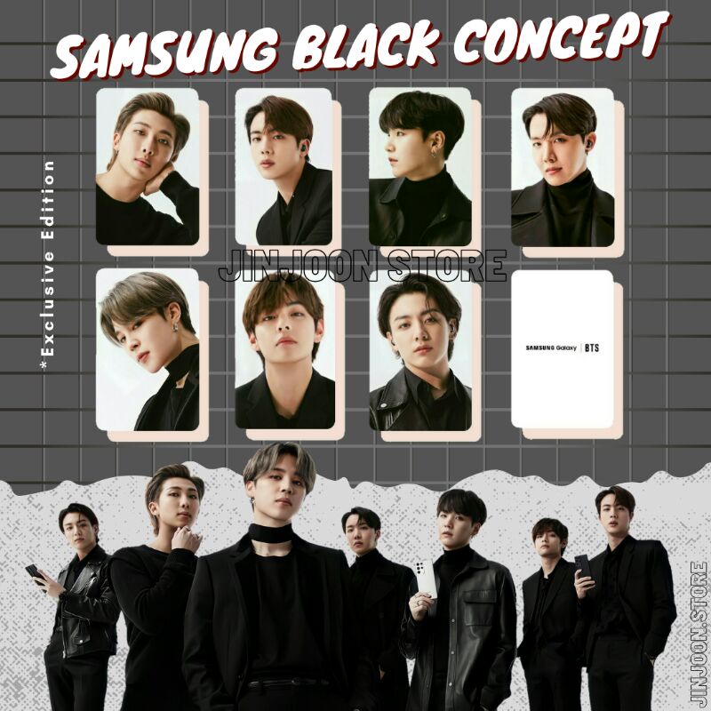 'BTS SAMSUNG BLACK LATIN' UNOFFICIAL PHOTOCARD (Exclusive Edition)