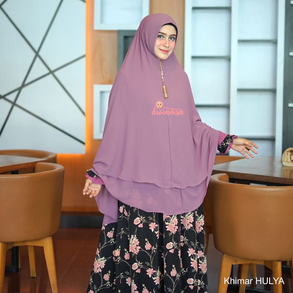 Khimar Hulya by dwiavisa hijab jumbo ceruti babydoll