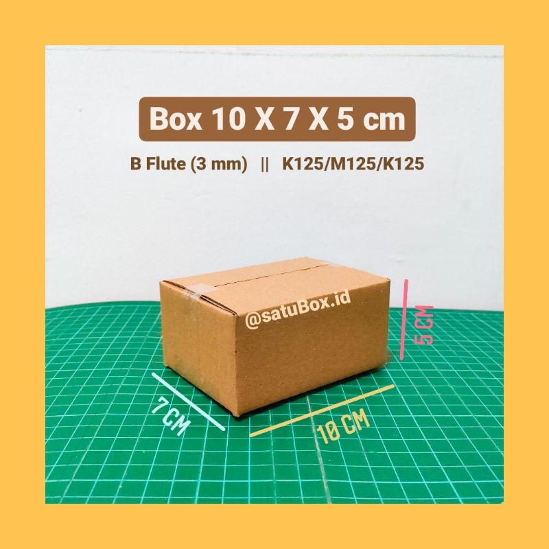 kardus packing karton box polos uk. 10x7x5 cm single wall 3mm