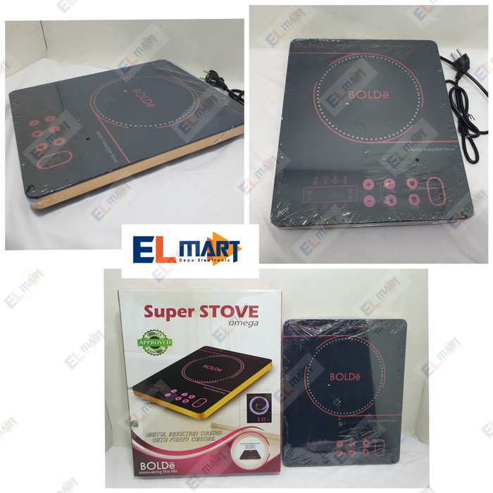 BOLDE Super Stove Omega Digital Induction Cooker Kompor Listrik Induksi 900 watt