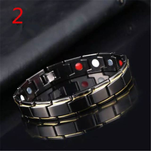 Gelang Kesehatan Gelang Pria Wanita Magnetic Infrared Germanium Hitam Quality