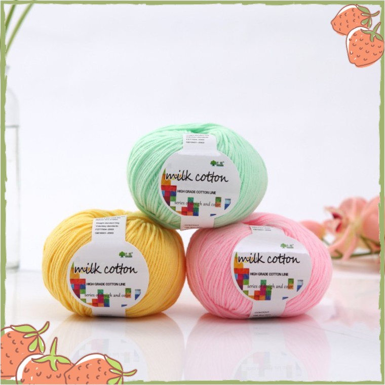 Benang Rajut 4ply Catton milk Seri 2