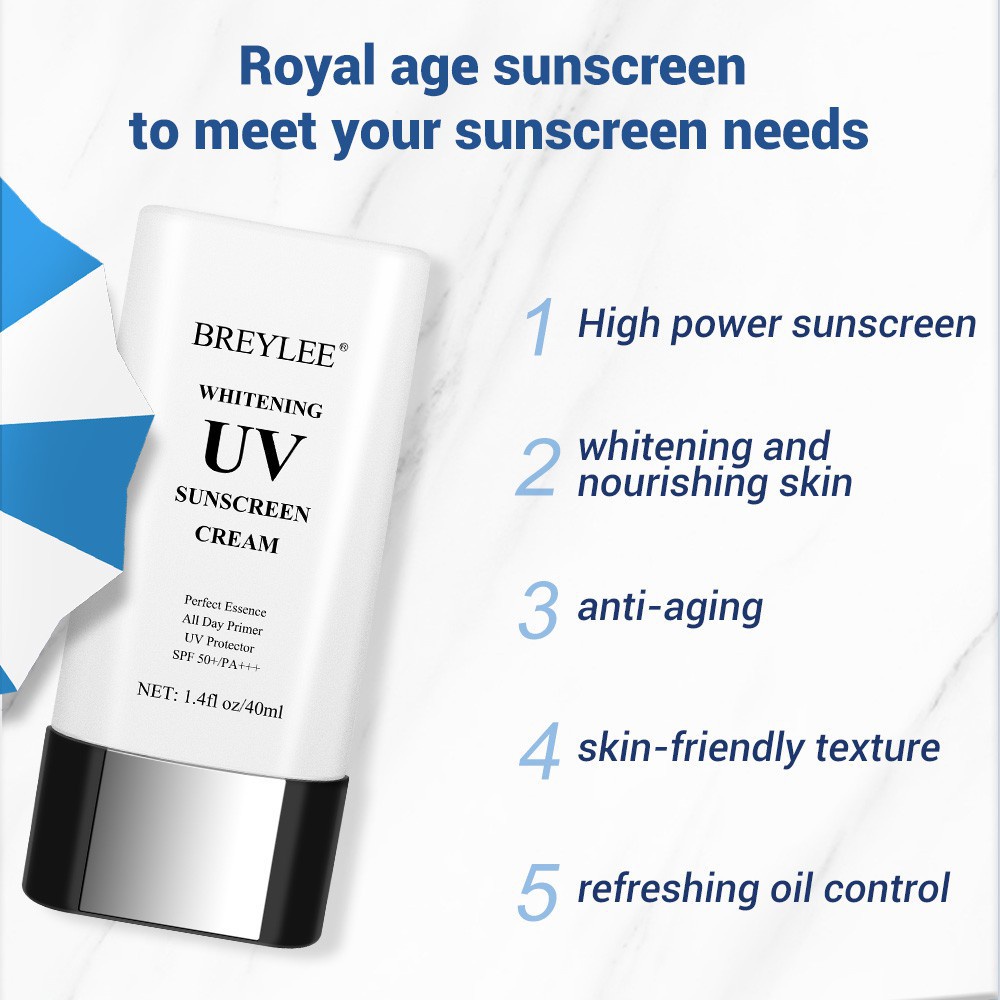 Breylee UV Sunscreen Cream // Pelindung Wajah Dari Sinar Matahari / Sunblock Face Krim Tabir Surya / Pelindung Wajah Dari Sinar Matahari Original BPOM 100%