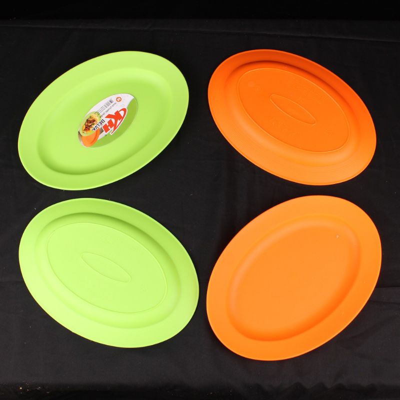 KH piring / lodor plastik belva 10" /Piring plastik oval