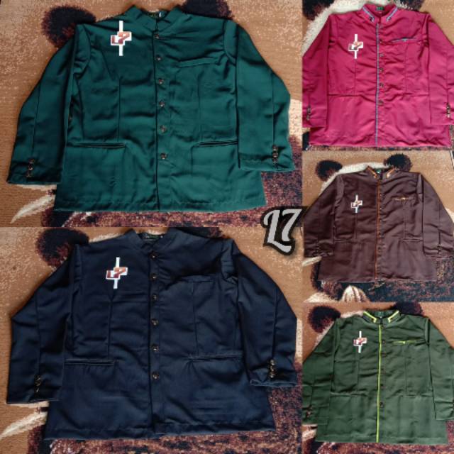 Jasko jas koko polos warna hitam hijau coklat merah pakaian pria Jasko murah