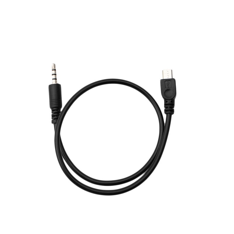 Gro Kabel AUX Stereo Micro USB Male Ke Male 3.5mm Panjang 50cm Untuk Mobil
