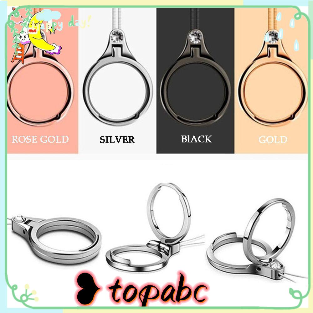 Top 2 In 1 Tali Lanyard Gantungan Kunci / Handphone Universal Multifungsi Bahan Zinc Alloy Hias Berlian