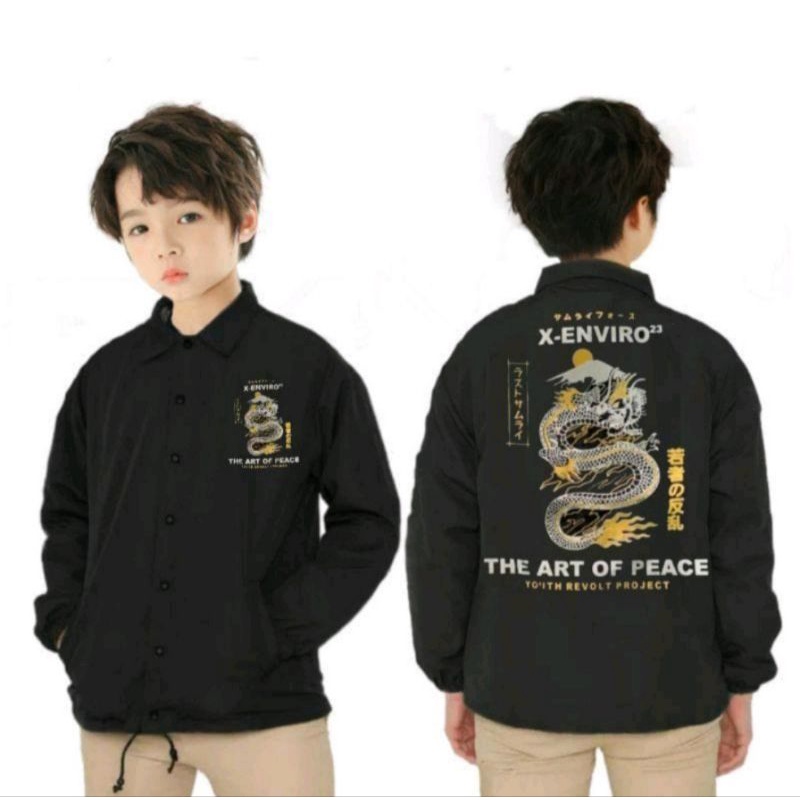 JAKET COACH ANAK LAKI-LAKI JAKET NAGA BAJU ANAK LAKI-LAKI 6/12 TAHUN