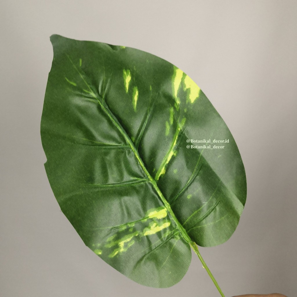 Artificial Money Plant Tanaman Daun Hijau Buatan Plastik Dekor Polyester Bunga Plastik Bunga Palsu-4