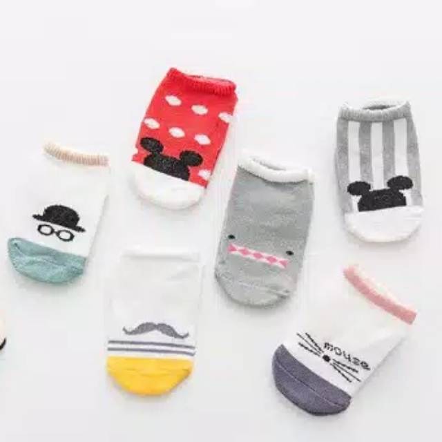 Kaos kaki Bayi Mata kaki tumit luci korea anti slip