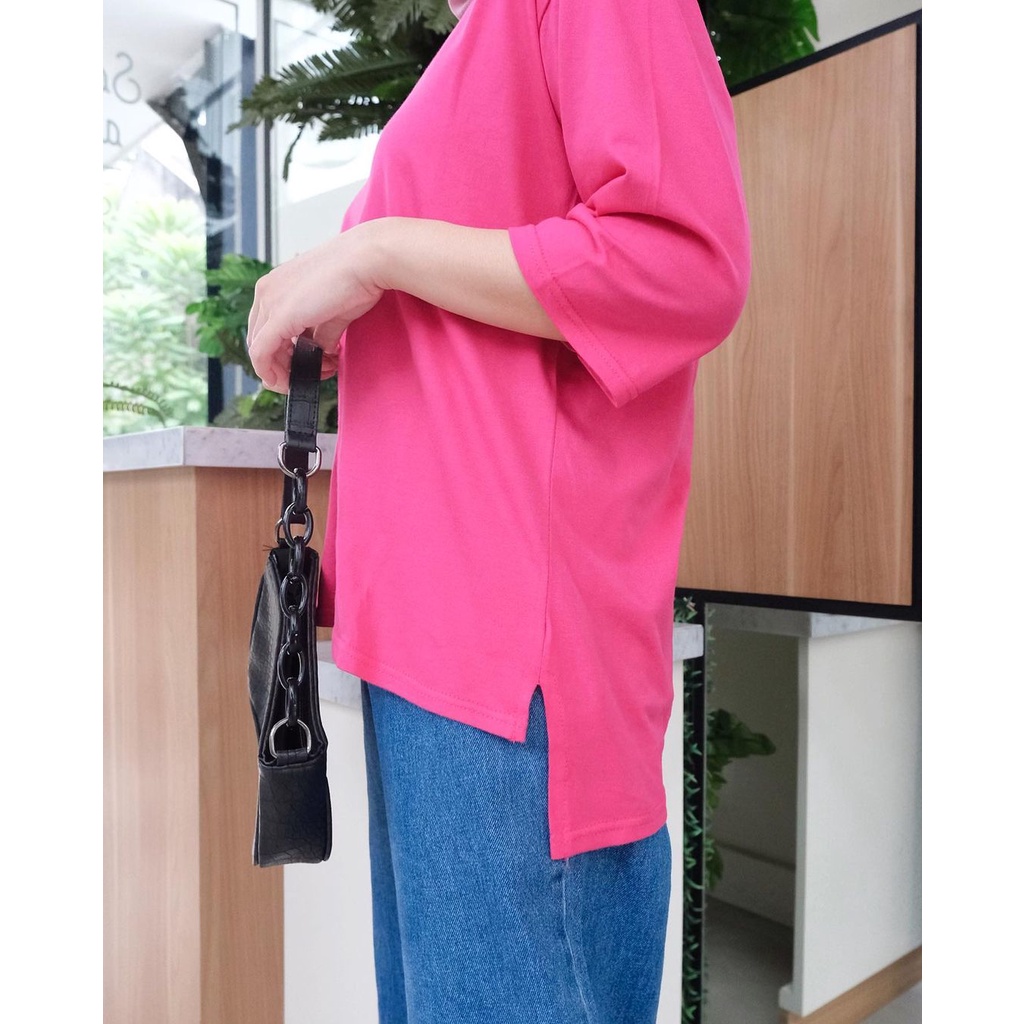 LONNA SHIRT OVERSIZE - KAOS OVERSIZE - ATASAN - KOREAN STYLE