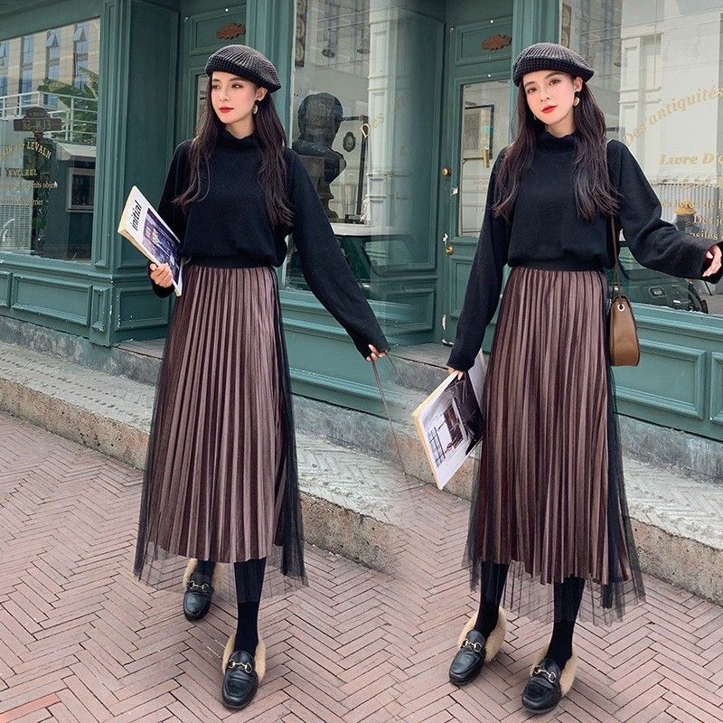 Tutu-Velvet Pleated Skirt Premium ( Rok Tutu- Beludru 7/8 )