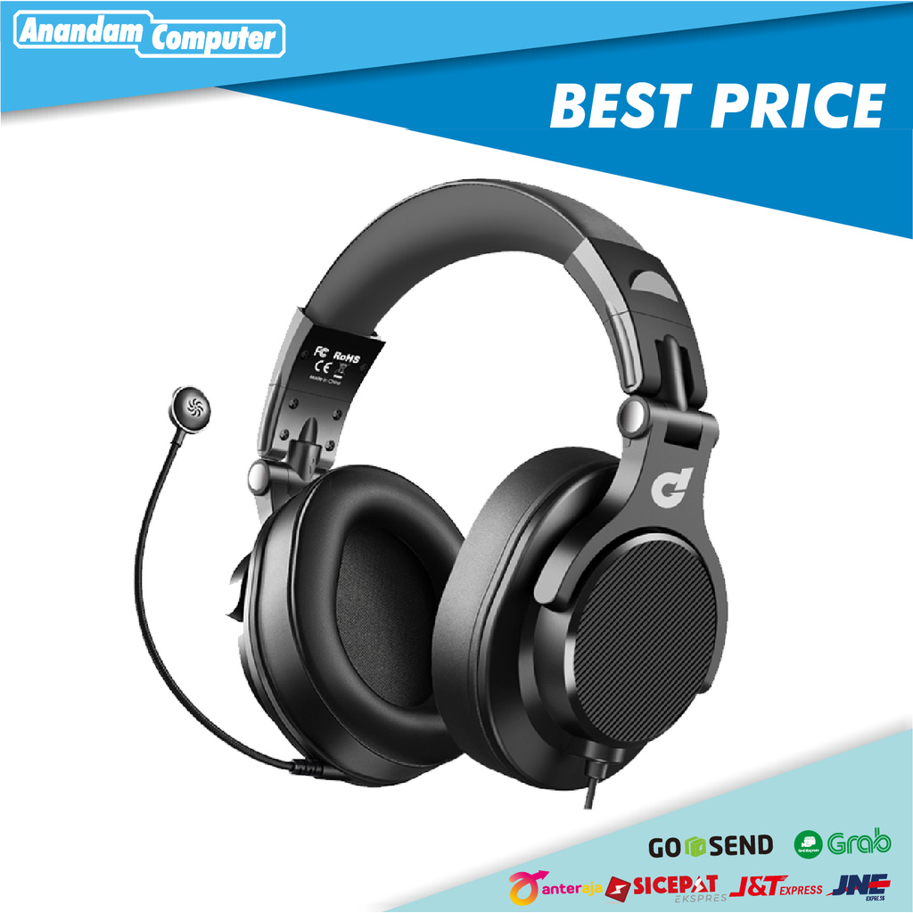 dbE DJ80 Foldable DJ Headphone with Detachable Microphone