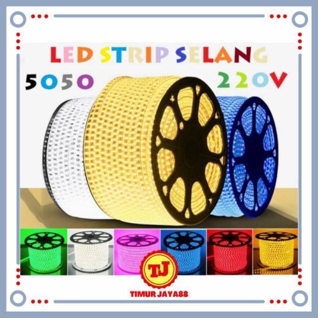 Lampu Led Strip Selang SMD 5050 220V 100M Waterproof Led Selang Tumblr