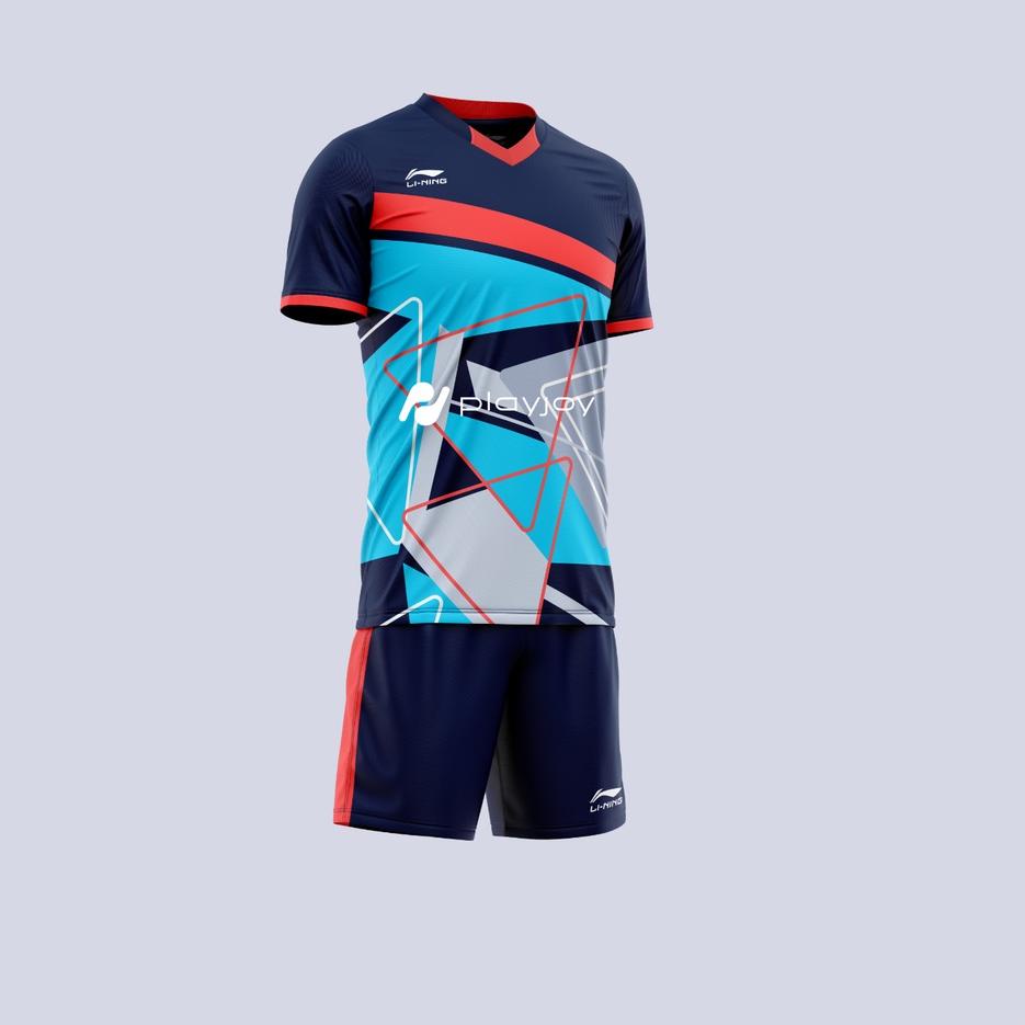 [Z0K] 1 SET PAKAIAN OLAHRAGA PRIA WANITA BAJU KAOS BADMINTON LINING BULUTANGKIS VOLLY FUTSAL JERSEY 