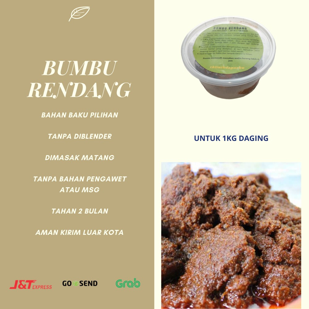 

BUMBU INSTAN RENDANG UNTUK DAGING 1KG BUMBU MASAK PRAKTIS TANPA PENGAWET