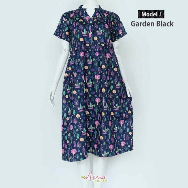 Asma Daily Wear -model J-Garden Navy