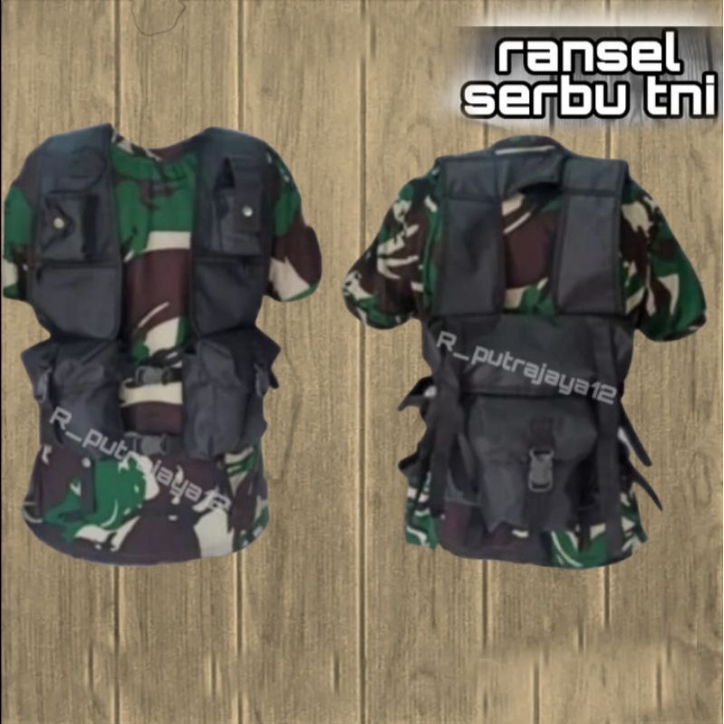 tas ransel serbu TNI/tas serbu TNI /tas serbu army tas serbu hitam army