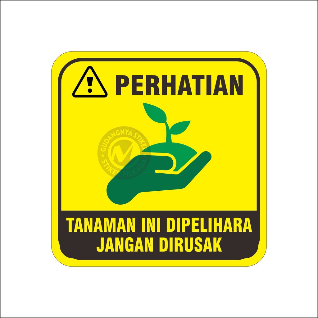 

STIKER VINYL TANAMAN DIPELIHARA