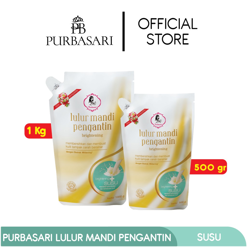 Purbasari Lulur Pengantin Susu 500gr Lulur Pemutih Lulur Pelembab Kulit