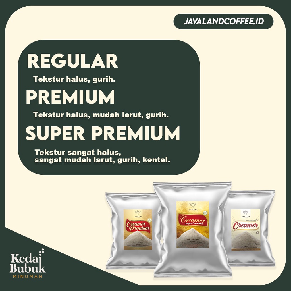 

RB Javaland Bubuk Creamer / Krimer 1Kg - Premium Non Dairy Creamy Caf