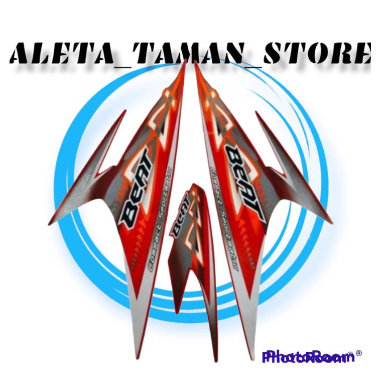 Striping Honda Beat Karbu Warna Merah 2012