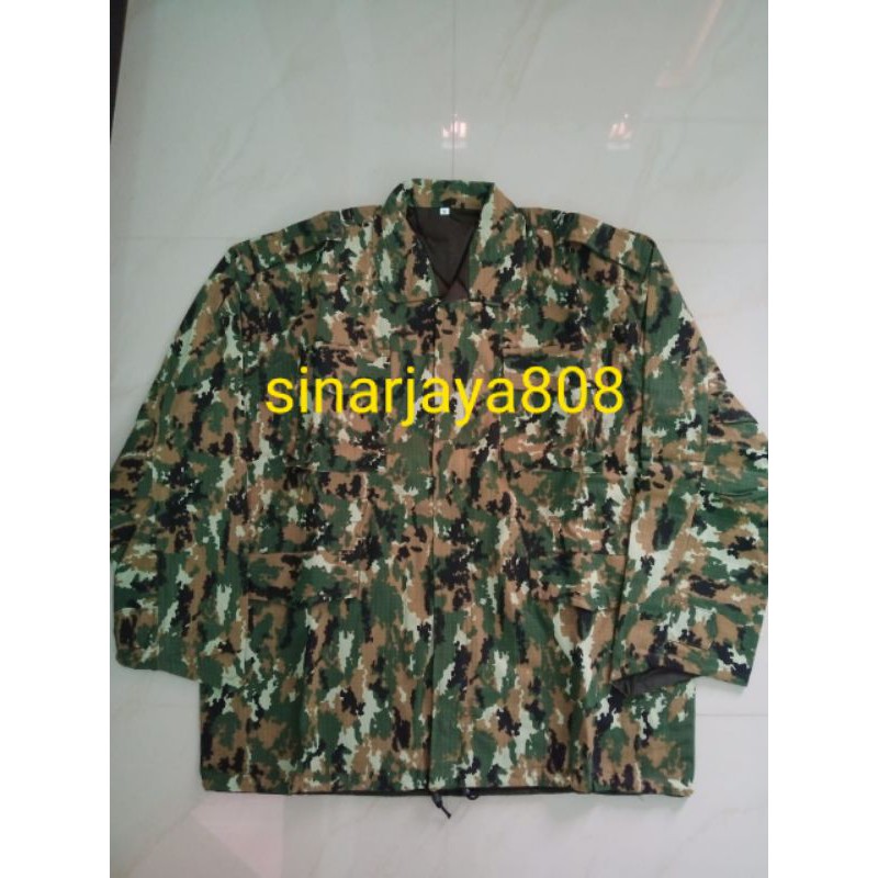 jaket BB loreng kostrad