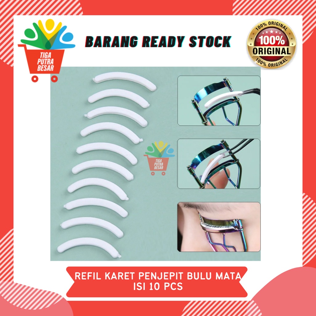 REFILL KARET PENJEPIT BULU MATA ISI 10 PCS