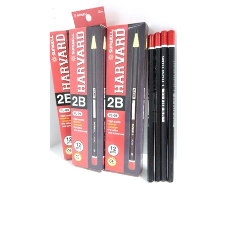 

PENSIL 2B PENSIL KAYU CD 2929 MERAH / PAK ISI 12 PCS