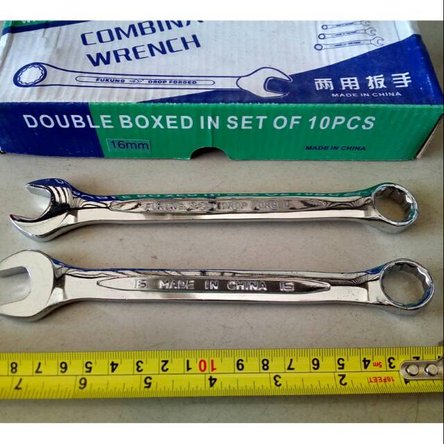 KUNCI RING PAS TERSEDIA BANYAK UKURAN/Combination Wrench Spanner Spana/kunci ring pas kombinasi BERKUALITAS/KUNCI TUKANG PERTUKANGAN