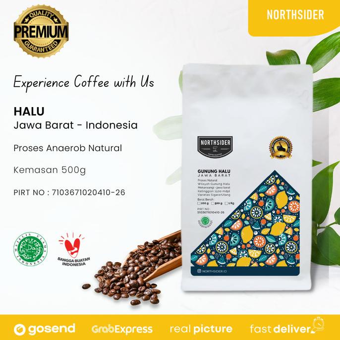 

BIJI KOPI ARABIKA GUNUNG HALU NATURAL - 500GR NORTHSIDER COFFEE