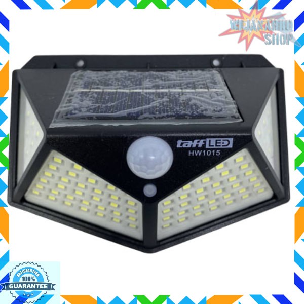 TaffLED Lampu Taman Solar Panel Sensor Gerak Outdoor 100 LED - HW1015 - Black PRT11