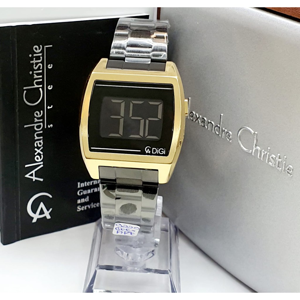 JAM TANGAN WANITA DIGITAL ALEXANDRE CHRISTIE 9229 ORIGINAL WATER RESIST