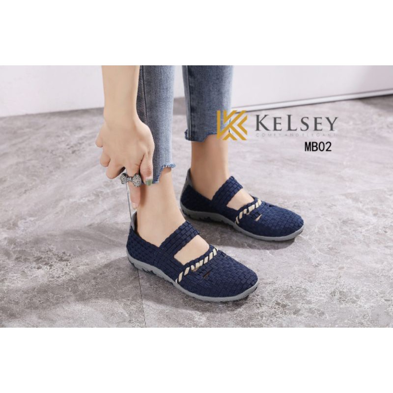 Kelsey Sepatu Rajut Wanita / Sepatu Rajut Flat Women  MB02