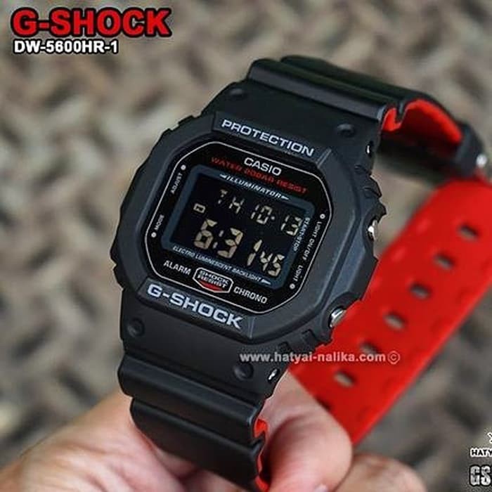 TERLARIS JAM TANGAN CASIO G-SHOCK DW 5600 LN HITAM MERAH