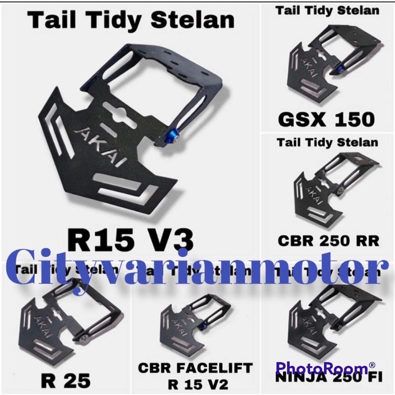 TAIL TIDY BREKET PLAT NOMOR BELAKANG R15 V2 V3 R25 CBR150R NINJA250 Fi GSX CBR NEW